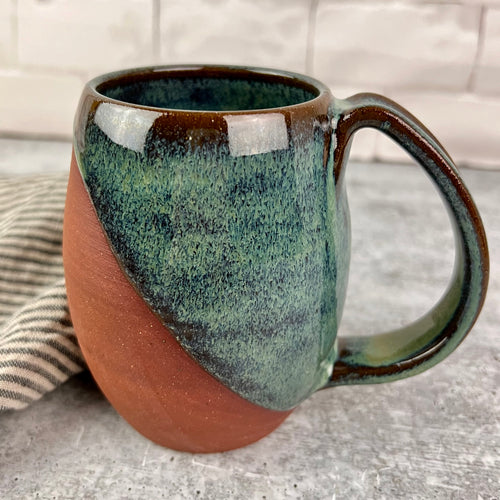 Angle Dipped Pottery Mug