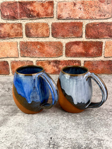 Northwest Mugs: OOAK, Blue World, Aurora Borealis, Teal, Green