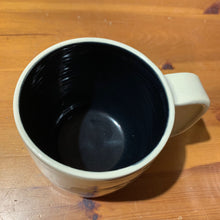 Load image into Gallery viewer, A custom mug shown with black glaze upgrade inside.