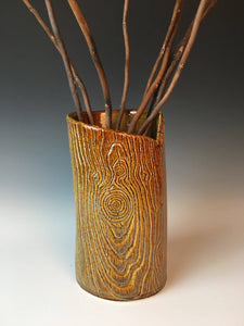 lumberjack, pottery vase, woodgrain texture